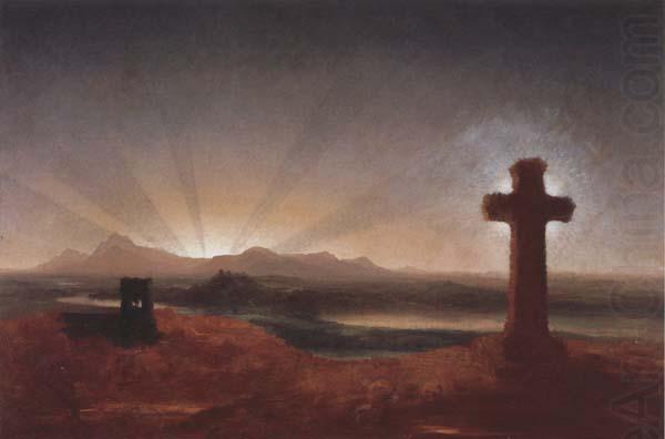 Thomas Cole Cross at Sunset china oil painting image
